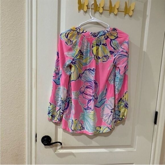 Lilly Pulitzer Silk Pullover Blouse Size XS - Picture 4 of 7